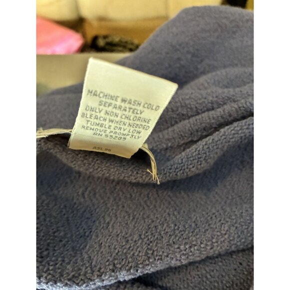 Vintage 90s Express Womens M Blue Oversized Sweater Long Sleeve Slouchy Top - Picture 6 of 7